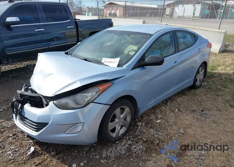 2012 Hyundai Elantra Gls (Ulsan Plant) from USA, damaged, VIN KMHDH4AEXCU422037